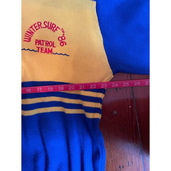 Vintage 1980s Ocean Pacific Winter Surf ’86 Patrol Team Sweater Size L - Picture 8 of 9